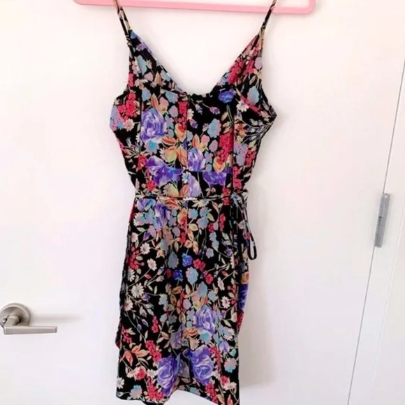 Yumi Kim Floral Mini Dress - Black, Purple, Red - Picture 3 of 6